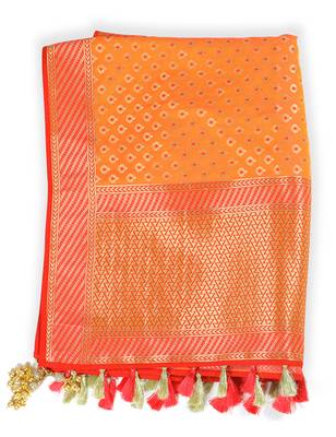 Yellow Woven Banarasi Dupatta 2