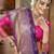 Blue woven silk blend saree with blouse