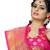 Blue woven silk blend saree with blouse