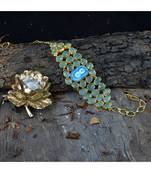 Green Blue Natural Stone Stylish Designer Latest Fashionable Choker Necklace