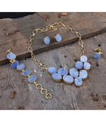 Ice Blue Duzzy Stone Designer Stylish Fashionable Unique Full Set
