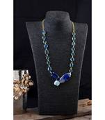 Blue Smart Look Natural Stone Designer Beautiful Stylish Fashionable Necklace