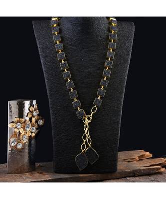 Black Beautiful Smart Look Designer Fashionable Unique Style Scarf Necklaces 1