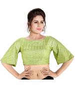 Peplum Sleeved Embroidered Readymade Designer Saree Blouse