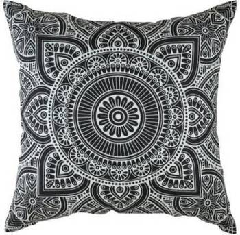 Indiancraft Printed Cushions Cover  (Pack of 2, 60 cm*60 cm, Black) 1