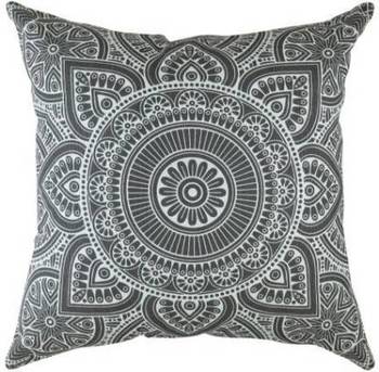 Indiancraft Printed Cushions Cover  (Pack of 2, 60 cm*60 cm, Grey) 1
