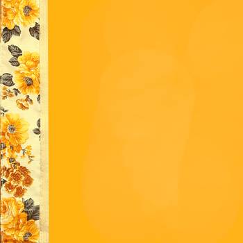 Yellow printed chiffon saree with blouse 6