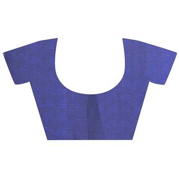 Green printed georgette saree with blouse 5