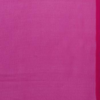 Pink printed georgette saree with blouse 5