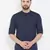 Blue plain pure cotton men-kurtas