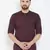 Brown plain pure cotton men-kurtas