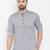 Grey plain pure cotton men-kurtas