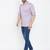 Purple plain pure cotton men-kurtas
