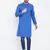 Blue plain pure cotton men-kurtas