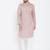 Red plain pure cotton men-kurtas