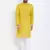 Yellow plain pure cotton men-kurtas