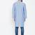 Blue plain pure cotton men-kurtas