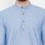 Blue plain pure cotton men-kurtas