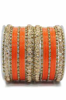 Orange Zircon Bangles And Bracelets