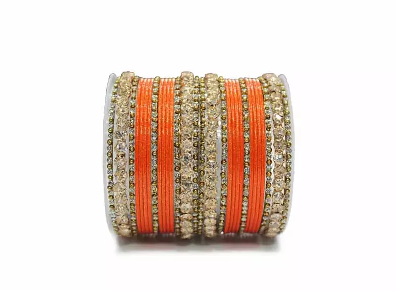 Orange Zircon Bangles And Bracelets