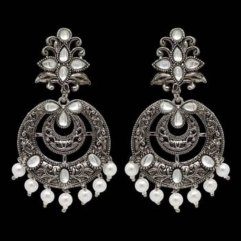 Silver Danglers Drops 3