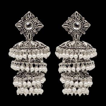 Silver Danglers Drops 3