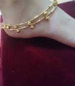 Gold Toned Ghungroo Anklet
