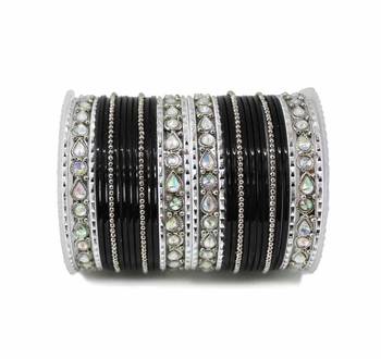 Black Zircon Bangles And Bracelets 1