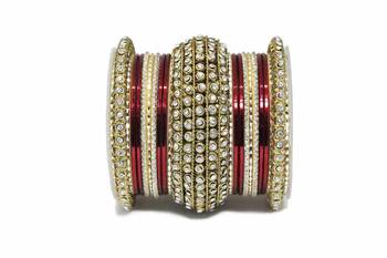Maroon Zircon Bangles And Bracelets 1
