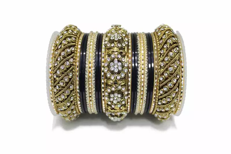 Black Zircon Bangles And Bracelets