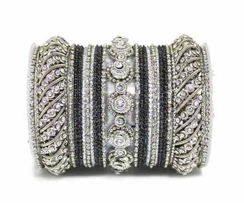 Black Zircon Bangles And Bracelets 1