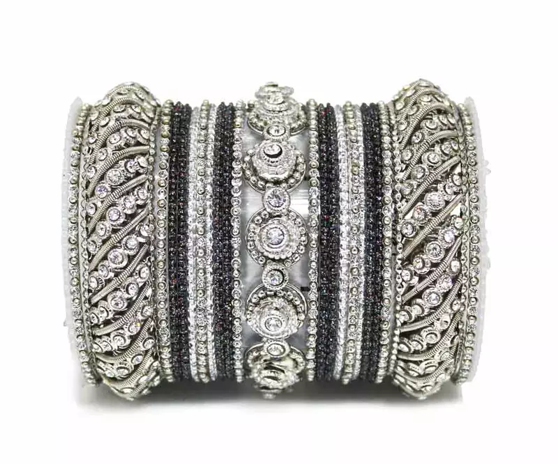 Black Zircon Bangles And Bracelets