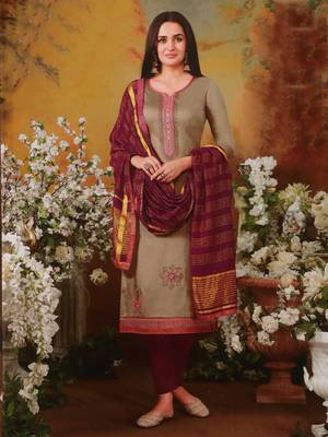 Chiku embroidered silk salwar 1