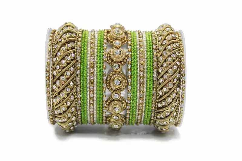 Green Zircon Bangles And Bracelets