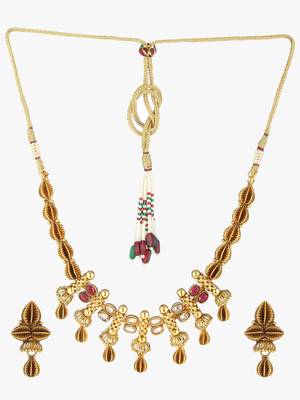 Gold Plated Copper Antique Chain Set 1