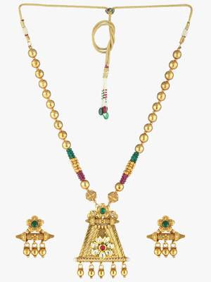 Gold Plated Copper Antique Chain Set 1