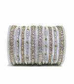 Silver Zircon Bangles And Bracelets