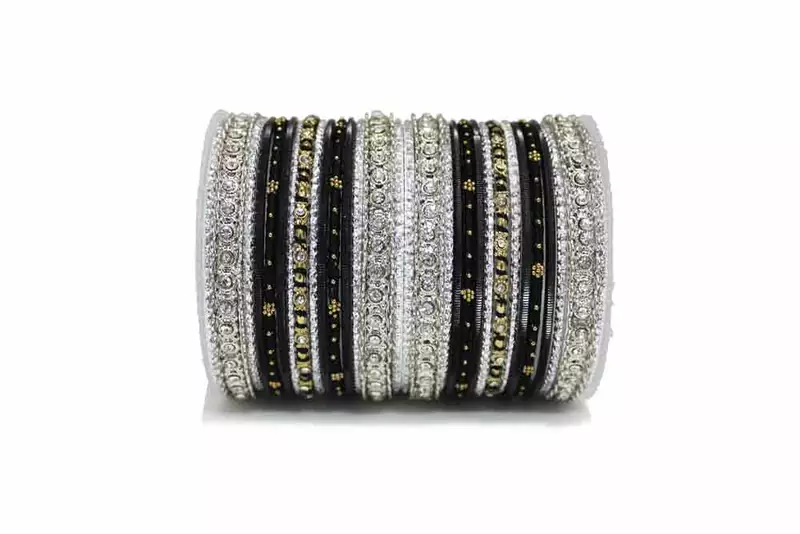 Black Zircon Bangles And Bracelets
