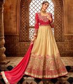 Chiku resham embroidery pure silk salwar