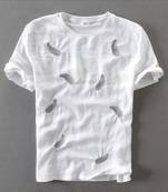 White plain cotton men-tshirts