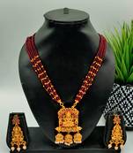 red beaded jewellery necklace sets