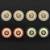 Multicolor Studs
