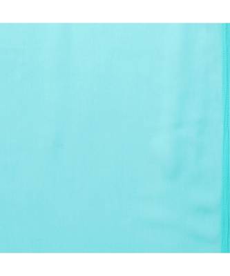 turquoise printed georgette saree with blouse 5