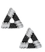 Black crystal studs