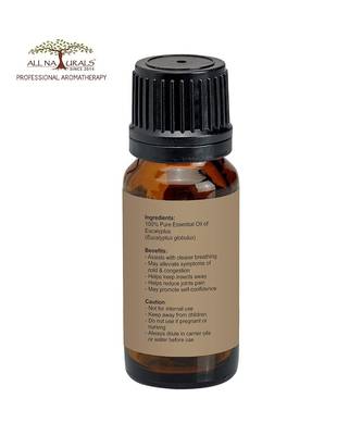 All Naturals Eucalyptus Essential Oil 15ml (Ooty) 100% Pure for Cough, Colds, Clear Breathing, Joints Pain, Mosquitos 4