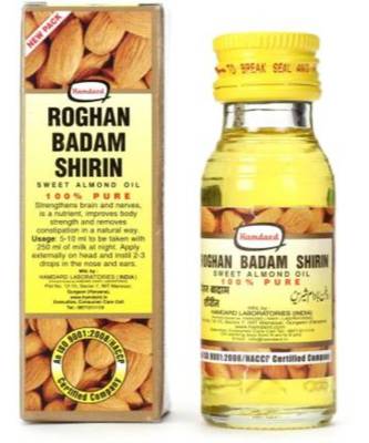 Hamdard Roghan Badam Shirin 100% Pure Almond 100 ML Hair Oil  (100 ml) 1
