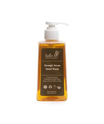 Rustic Art Orange Neem Organic Hand Wash | Natural, Vegan, All Purpose | Sulphate, Paraben Free | 245ml 1