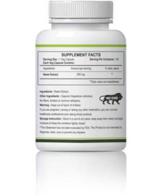 NATURAL Neem Boost Immune System Capsules Pack of 3  (180 No) 2