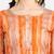Orange & Beige Color Embroidered Unstitched Dress Material