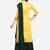 Yellow & Green Color Embroidered Unstitched Dress Material